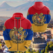 AIO Pride - Coat Of Arms Armenia Flag Pattern Unisex Adult Hoodies