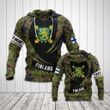 AIO Pride - Customize Finnish Army Symbol Camo New Form Unisex Adult Hoodies