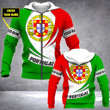 AIO Pride - Customize Portugal Coat Of Arms Style Unisex Adult Hoodies