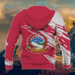 AIO Pride - Customize Nepal Flag And Coat Of Arms Paint Style Unisex Adult Hoodies