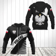 AIO Pride - Customize Poland Coat Of Arms Black Style Unisex Adult Hoodies