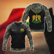 AIO Pride - Custom Name Syria Coat Of Arms Camo Unisex Adult Hoodies