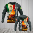 AIO Pride - Mexico Rooster Flag Unisex Adult Hoodies