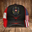 AIO Pride - Austria Coat Of Arms & American Flag Unisex Cap