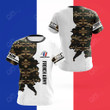 AIO Pride - Customize French Army Skull Camo And Insignia Unisex Adult Shirts