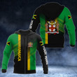 AIO Pride - Custom Name Jamaica Coat Of Arms Flag Color Unisex Adult Shirts