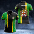 AIO Pride - Custom Name Jamaica Coat Of Arms Flag Color Unisex Adult Shirts