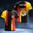 AIO Pride - Custom Name Belgium Coat Of Arms Flag Color Unisex Adult Shirts
