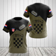 AIO Pride - Custom Name Coat Of Arms Croatia Unisex Adult Shirts