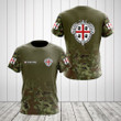 AIO Pride - Custom Name Camo Sardegna Coat Of Arms Unisex Adult Shirts