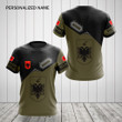 AIO Pride - Custom Name Coat Of Arms Albania Unisex Adult Shirts
