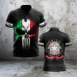 AIO Pride - Custom Name Italy Coat Of Arms Skull - Black Unisex Adult Shirts