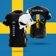 AIO Pride - Skulls Printed With Flags Sweden Unisex Adult Shirts