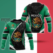 AIO Pride - Customize Mexico 3D Green Unisex Adult Hoodies