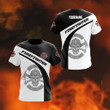AIO Pride - Custom Name Firefighter Symbol Black And White Unisex Adult Shirts
