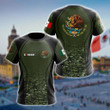 AIO Pride - Custom Name Mexico Coat Of Arms Camo 2 Unisex Adult Shirts