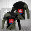 AIO Pride - Custom Name Slovakia Coat Of Arms Diamond Black Unisex Adult Shirts