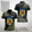 AIO Pride - Custom Name Romania Coat Of Arms Diamond Black Unisex Adult Shirts