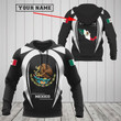 AIO Pride - Customize Mexico Map & Coat Of Arms V2 Unisex Adult Hoodies