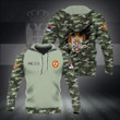 AIO Pride - Custom Name Serbian Army 3D Camo Unisex Adult Shirts