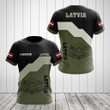 AIO Pride - Custom Name Latvia Coat Of Arms And Flag Unisex Adult Shirts