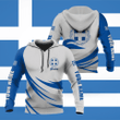 AIO Pride - Customize Wild Rider And Coat Of Arm Greece Unisex Adult Hoodies