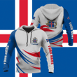AIO Pride - Customize Wild Rider And Coat Of Arm Iceland Unisex Adult Hoodies