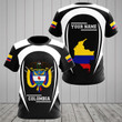 AIO Pride - Customize Colombia Map & Coat Of Arms V2 Unisex Adult Shirts