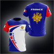 AIO Pride - Custom Name France Flag Sport Style Unisex Adult Shirts
