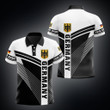 AIO Pride - Custom Name Germany Black And White Unisex Adult Shirts