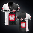 AIO Pride - Custom Name Poland Hexagon Pattern Unisex Adult Shirts