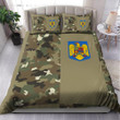 AIO Pride - Romania Coat Of Arms Half Camo Design Bedding Set