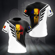 AIO Pride - Custom Name Romania Wing Unisex Adult Shirts
