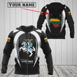 AIO Pride - Customize Lithuania Map & Coat Of Arms V2 Unisex Adult Hoodies