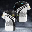 AIO Pride - Custom Name Sweden Coat Of Arms Black And White Unisex Adult Shirts