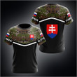 AIO Pride - Custom Name Slovensko Camo Unisex Adult Shirts