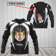 AIO Pride - Customize Serbia Map & Coat Of Arms V2 Unisex Adult Hoodies