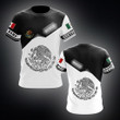 AIO Pride - Custom Name Coat Of Arms Mexico - Black And White Unisex Adult Shirts