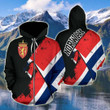 AIO Pride - Norway Special Grunge Flag Unisex Adult Hoodies