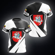 AIO Pride - Custom Name Lithuania Coat Of Arms Diamond White Unisex Adult Shirts