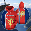 AIO Pride - Norway Flag Color - Sports Style Unisex Adult Hoodies