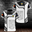AIO Pride - Customize Romania Line Black And White Version Unisex Adult Shirts