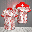 AIO Pride - Switzerland Flag Hawaii Pattern Hawaiian Shirt