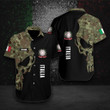 AIO Pride - Custom Name Italia Skull Camo Hawaiian Shirt