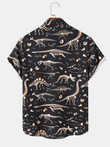 AIO Pride - Multi Dinosaur Bones Pattern Hawaiian Shirt