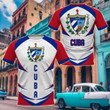AIO Pride - Cuba Coat Of Arms Style Unisex Adult T-shirt