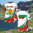 AIO Pride - Bulgaria Coat Of Arms & Map Unisex Adult T-shirt