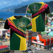 AIO Pride - Dominica Flag Independence Day Unisex Adult T-shirt