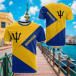 AIO Pride - Barbados Flag Style Unisex Adult T-shirt