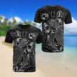 AIO Pride - Tonga Polynesian Turtle Hibiscus Black Unisex Adult T-shirt